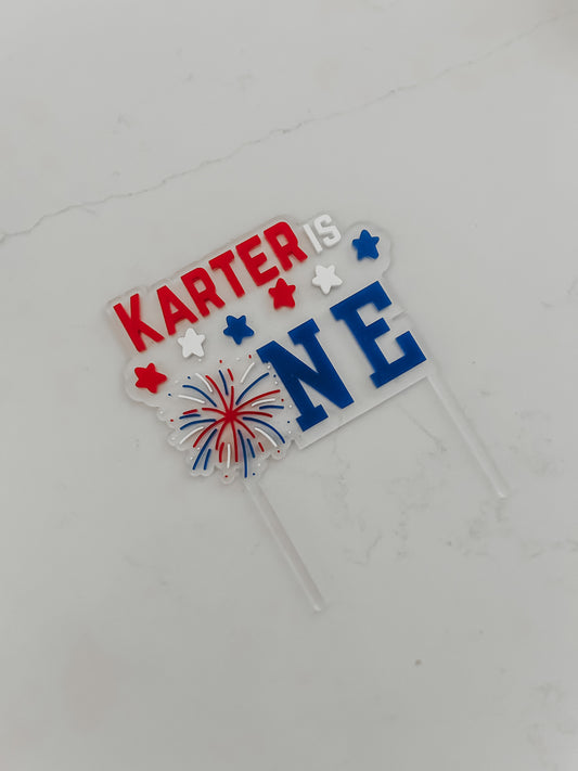 Firework - ONE - Cake Topper
