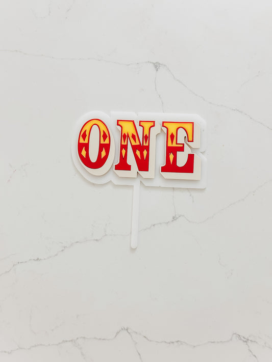 Carnival - ONE - Cake Topper