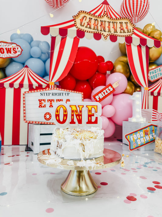 Carnival - ONE - Cake Topper