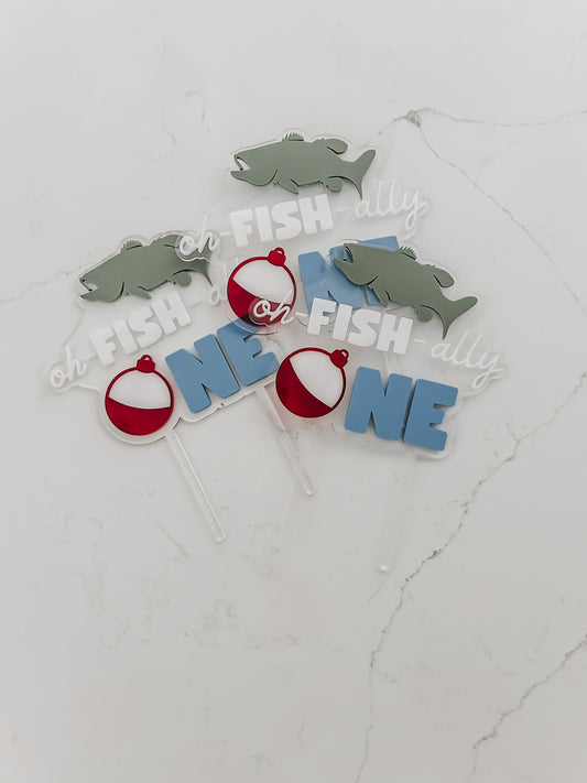 oh - FISH - ally ONE - Cake Topper