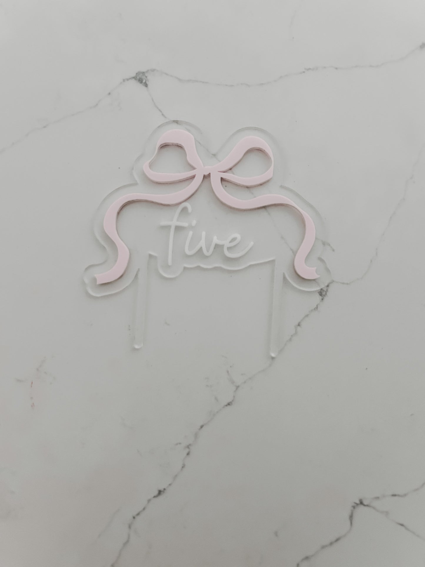 Bow - ONE - Cake Topper