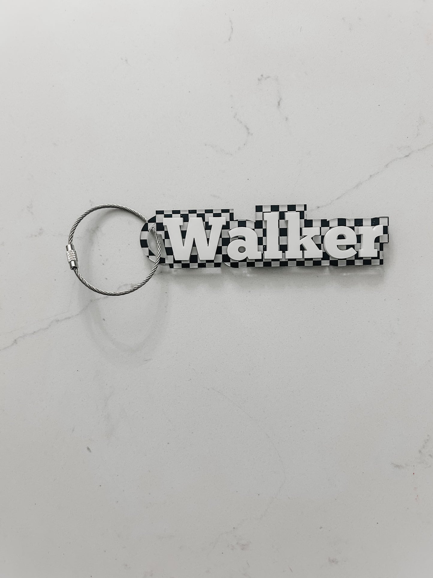 Checkered - Name Tag