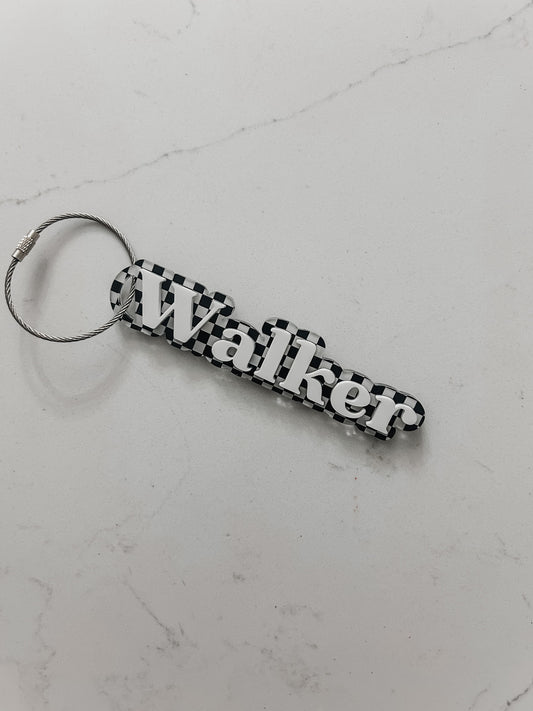 Checkered - Name Tag