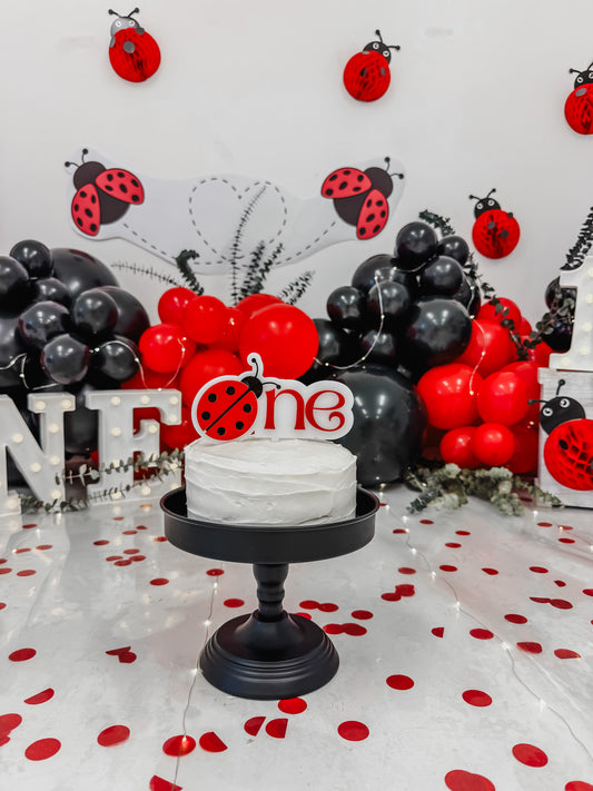 Ladybug - One - Cake Topper