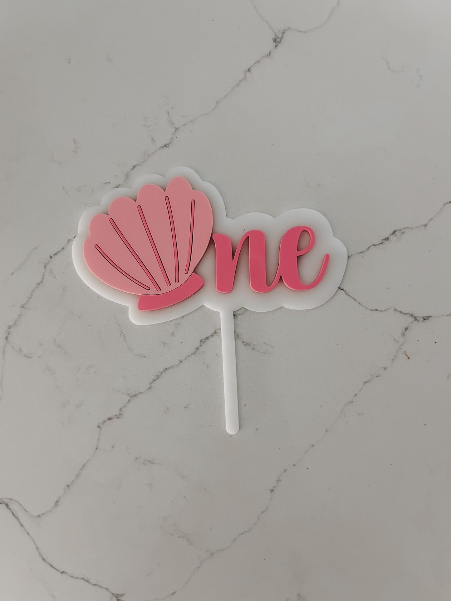 Seashell - One - Cake Topper