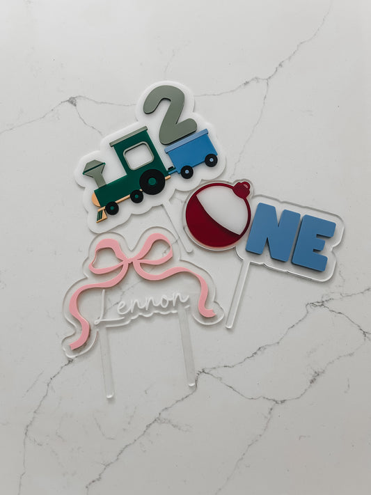 Bobber - One - Cake Topper