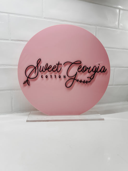 Round Logo Sign