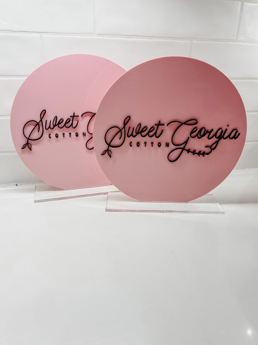 Round Logo Sign