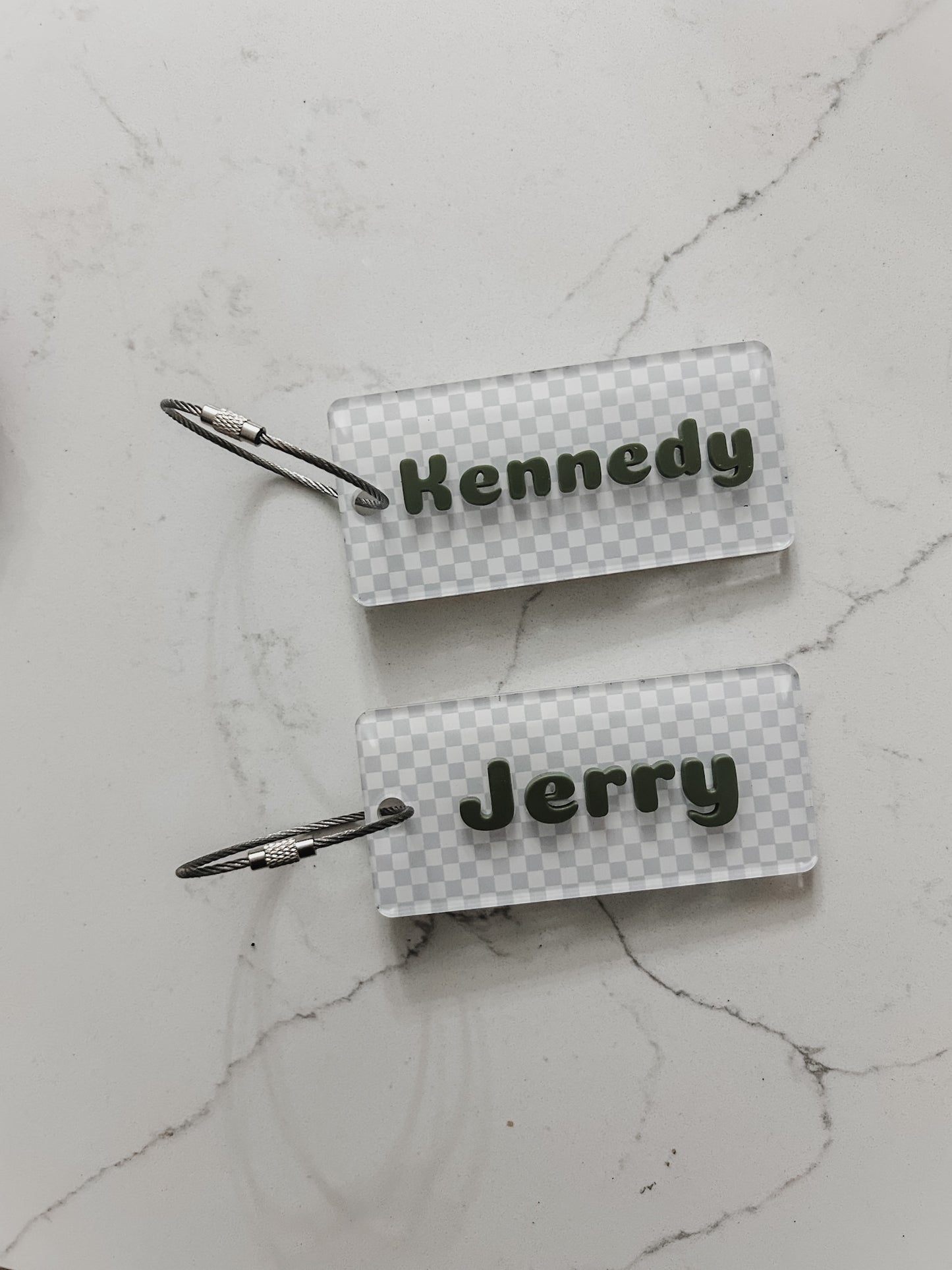 Custom Checkered - Name Tag