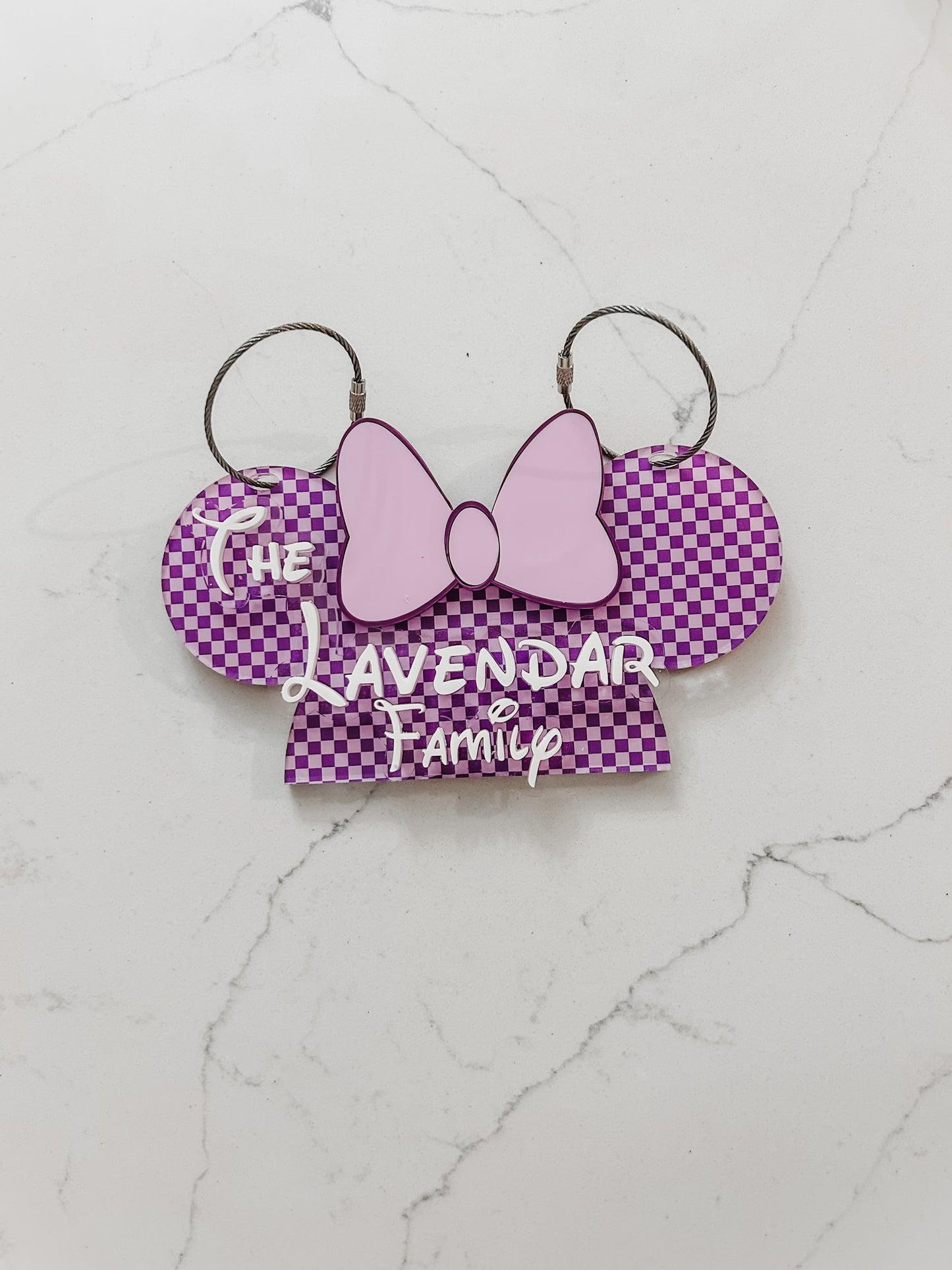 Patterned - Mickey & Minnie - Stroller Tag
