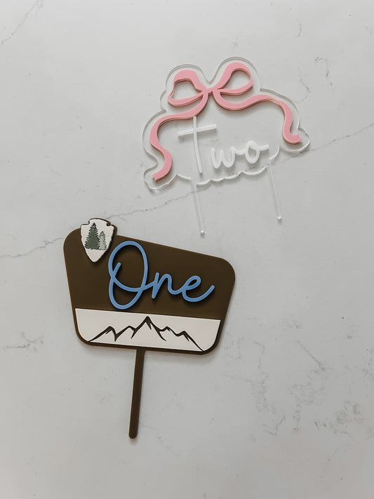 National Park Sign - One Cake Topper