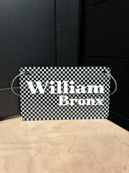 Basic - Rectangle - Stroller Tag