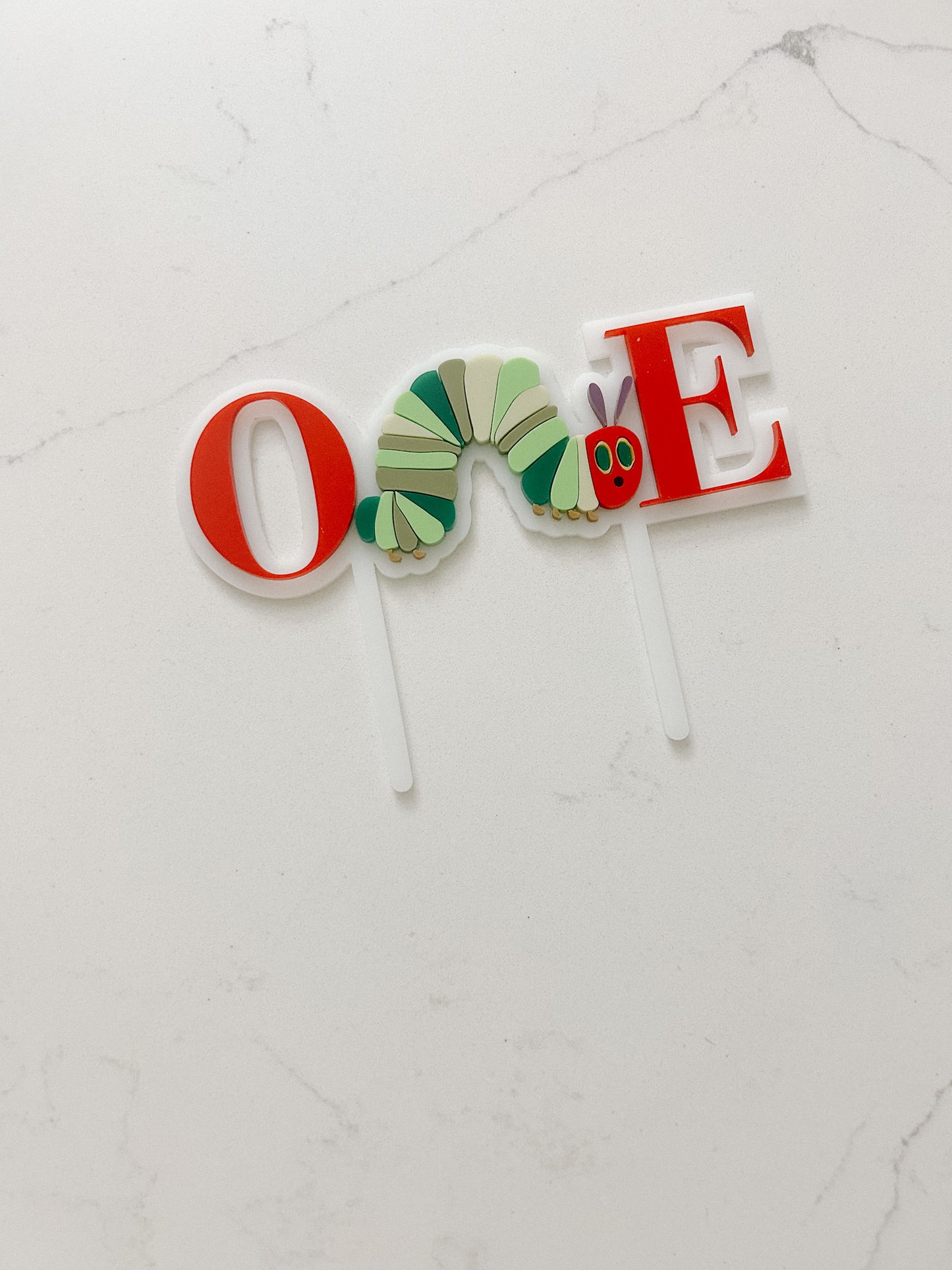 Hungry Caterpillar - One - Cake Topper