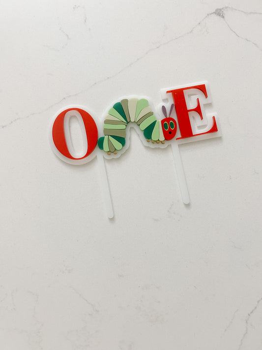 Hungry Caterpillar - One - Cake Topper