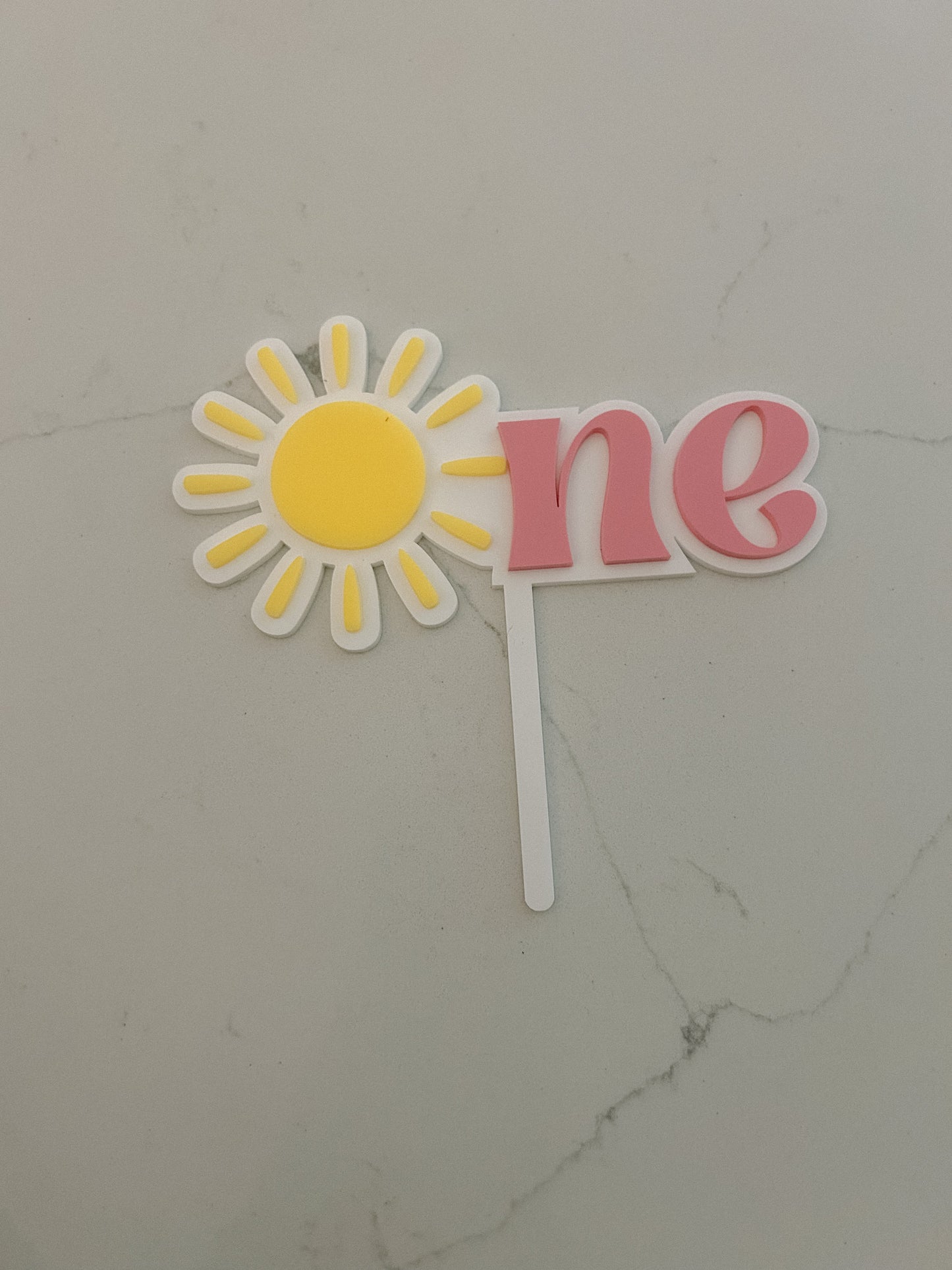 Sun - One - Cake Topper