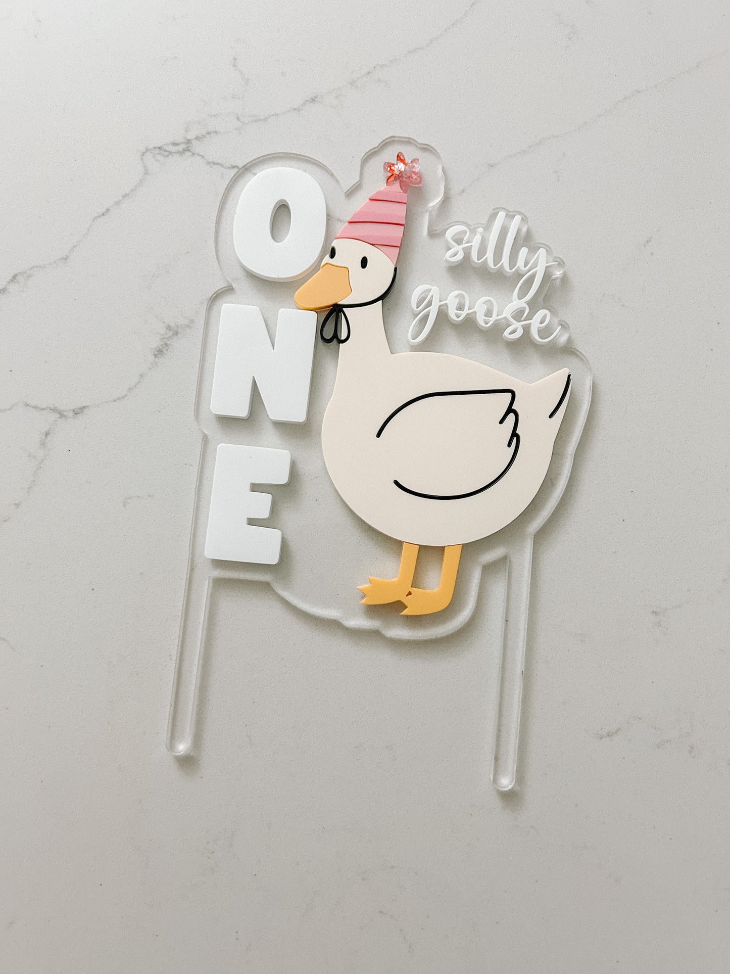 One Silly Goose - Hat - Cake Topper