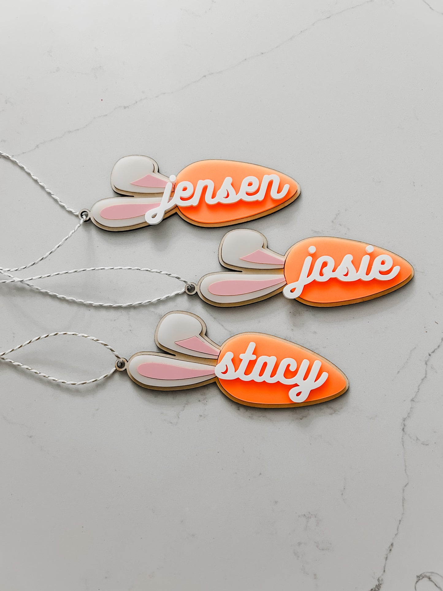 Bunny Carrot - Easter - Name Tag