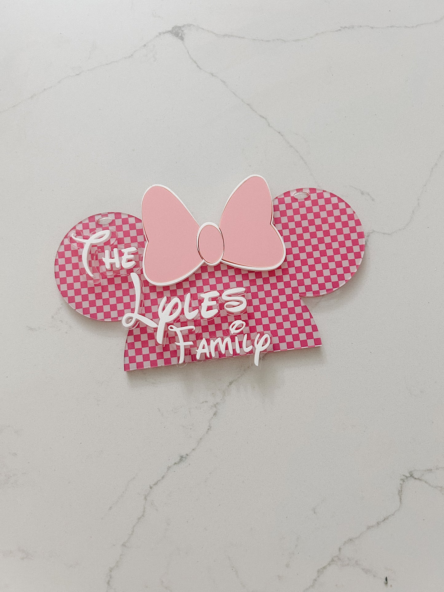Patterned - Mickey & Minnie - Stroller Tag