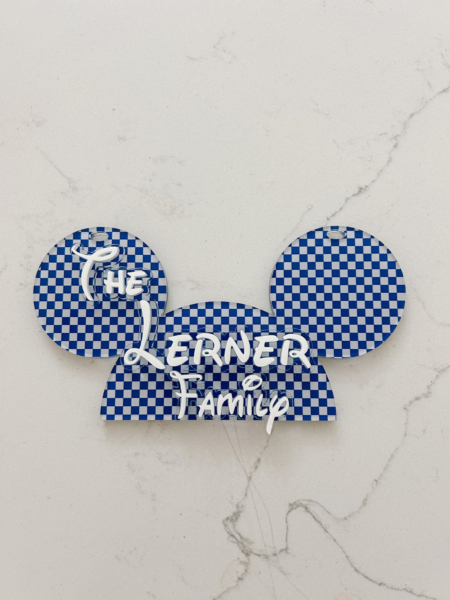 Patterned - Mickey & Minnie - Stroller Tag
