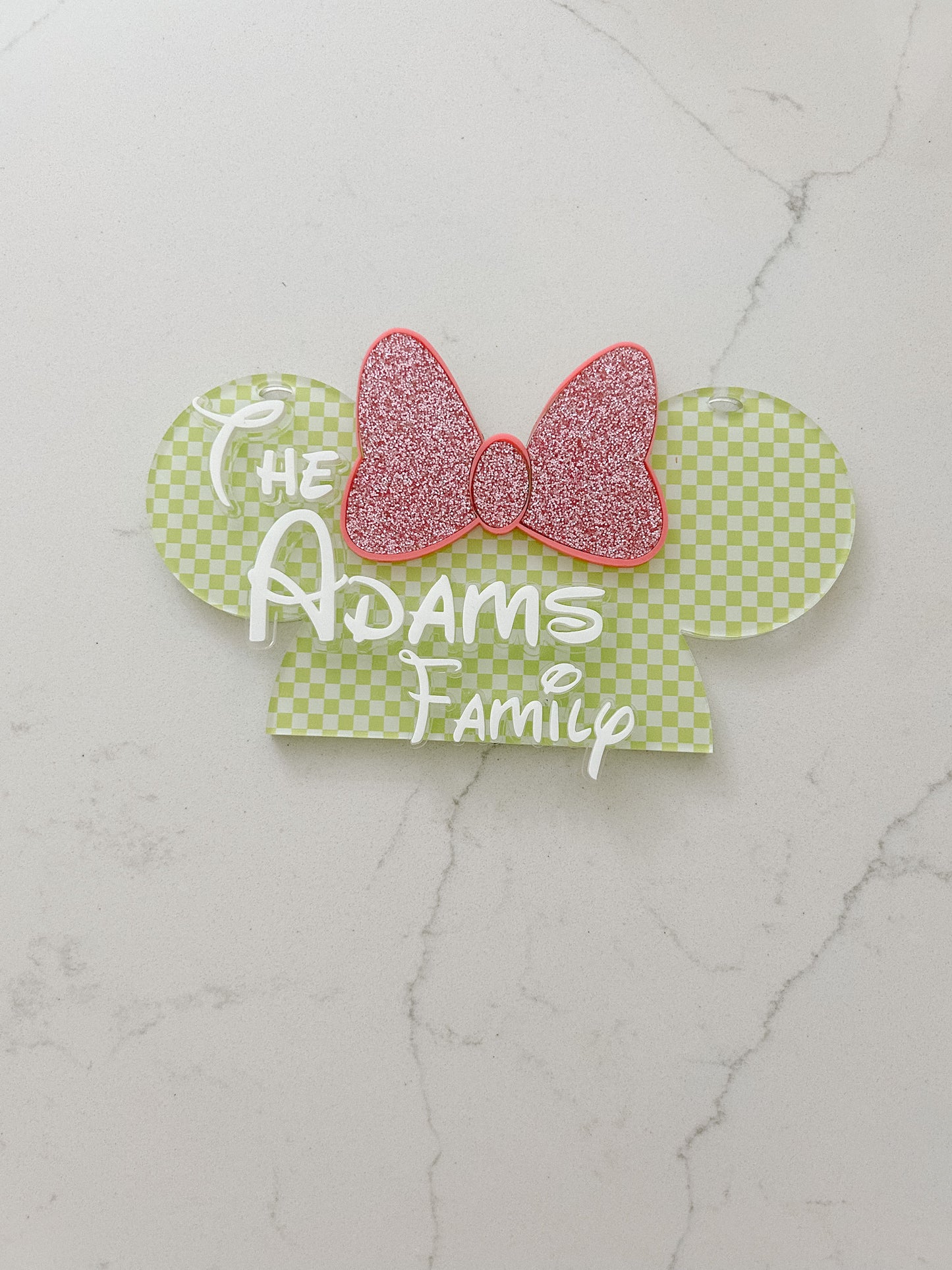 Patterned - Mickey & Minnie - Stroller Tag