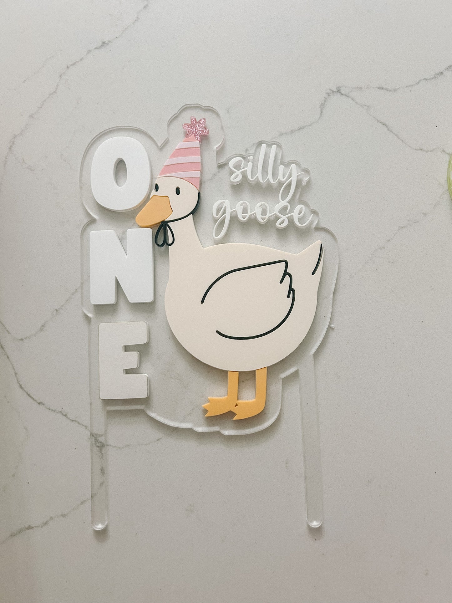 One Silly Goose - Hat - Cake Topper