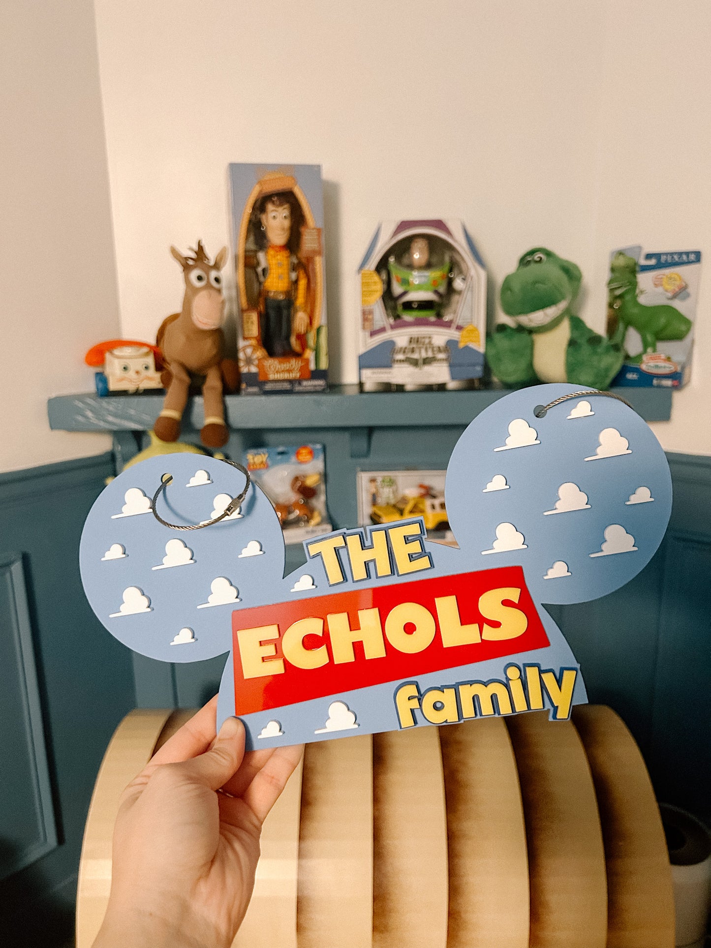 Toy Story Themed Stroller Tag