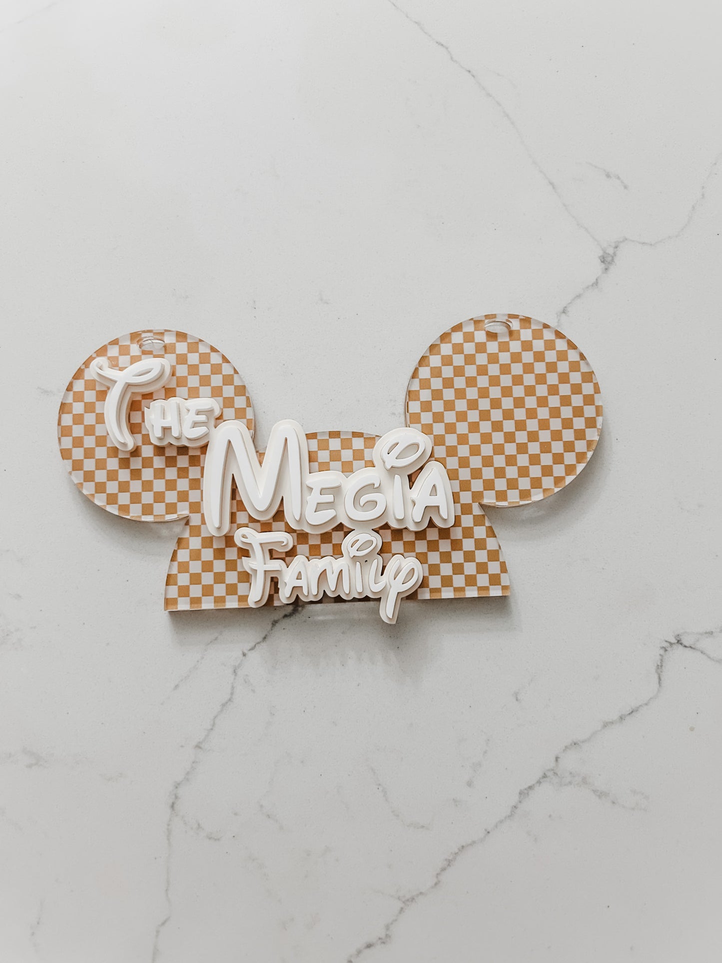 Patterned - Mickey & Minnie - Stroller Tag
