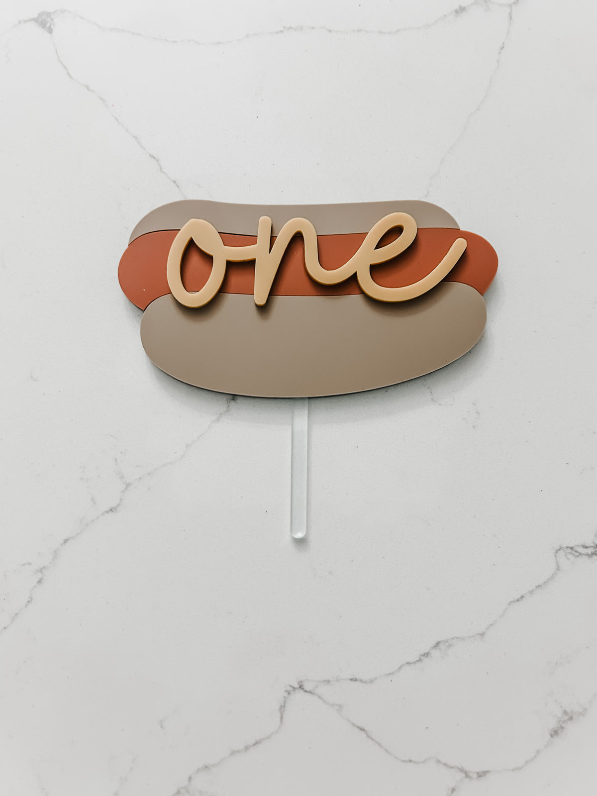 Hotdog - one - Cake Topper