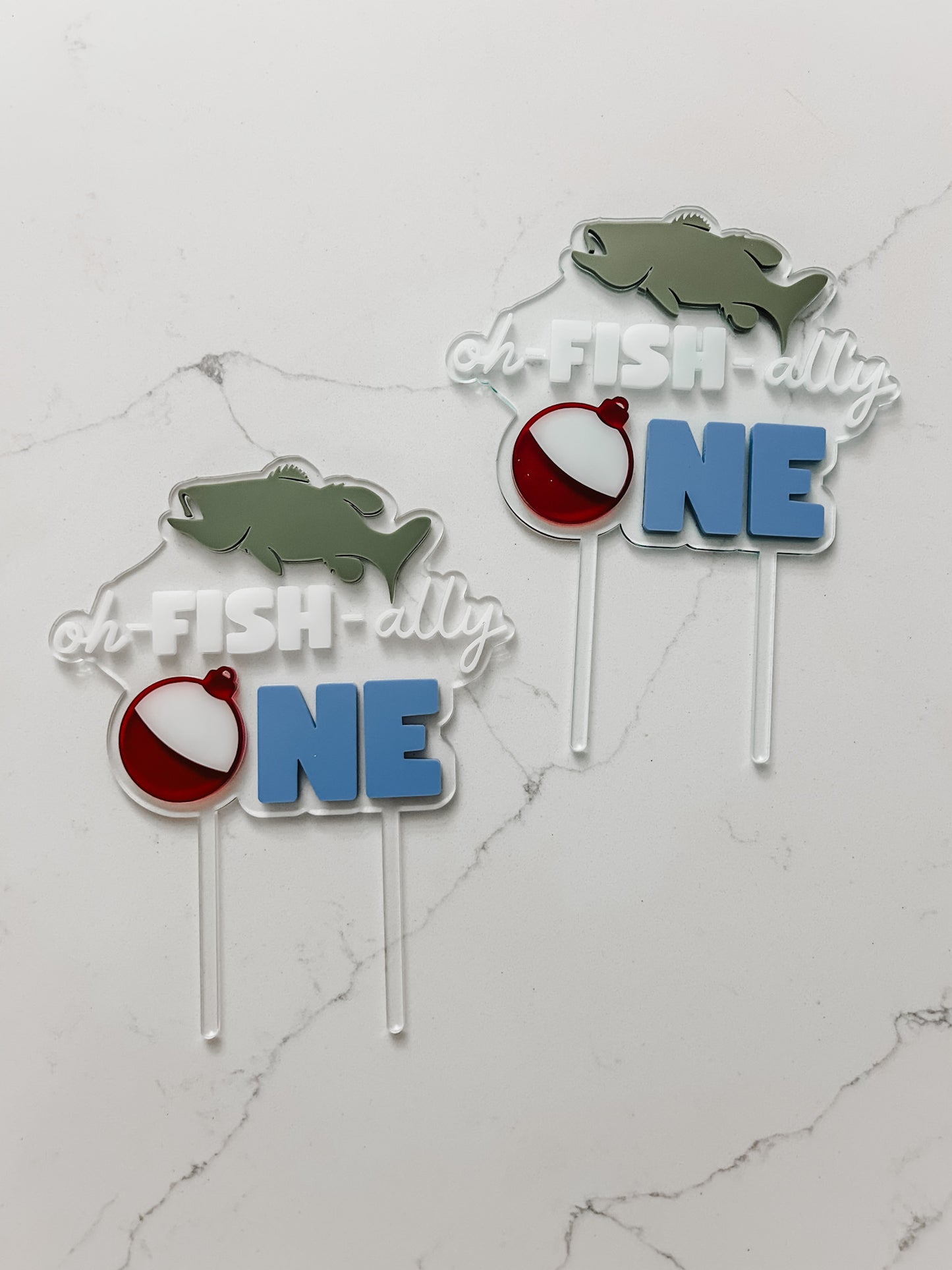 oh - FISH - ally ONE - Cake Topper