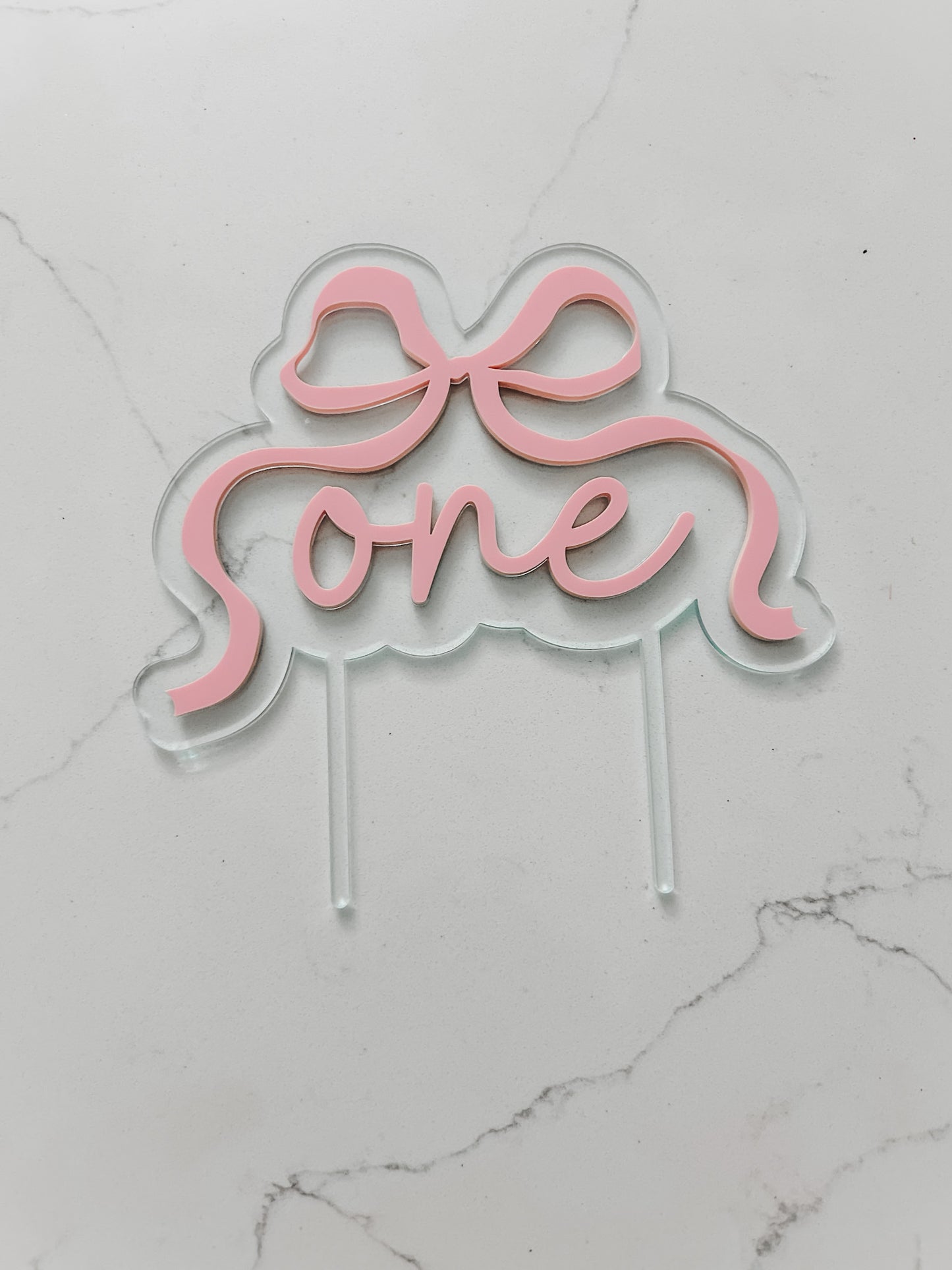 Bow - ONE - Cake Topper