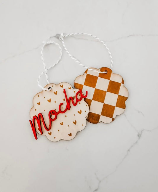 Wooden Valentine's Day - Gift Tags