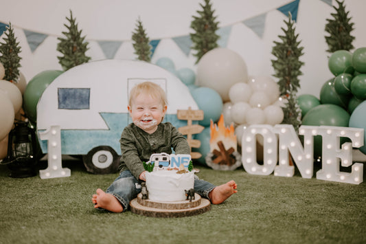 Camper - One - Cake Topper