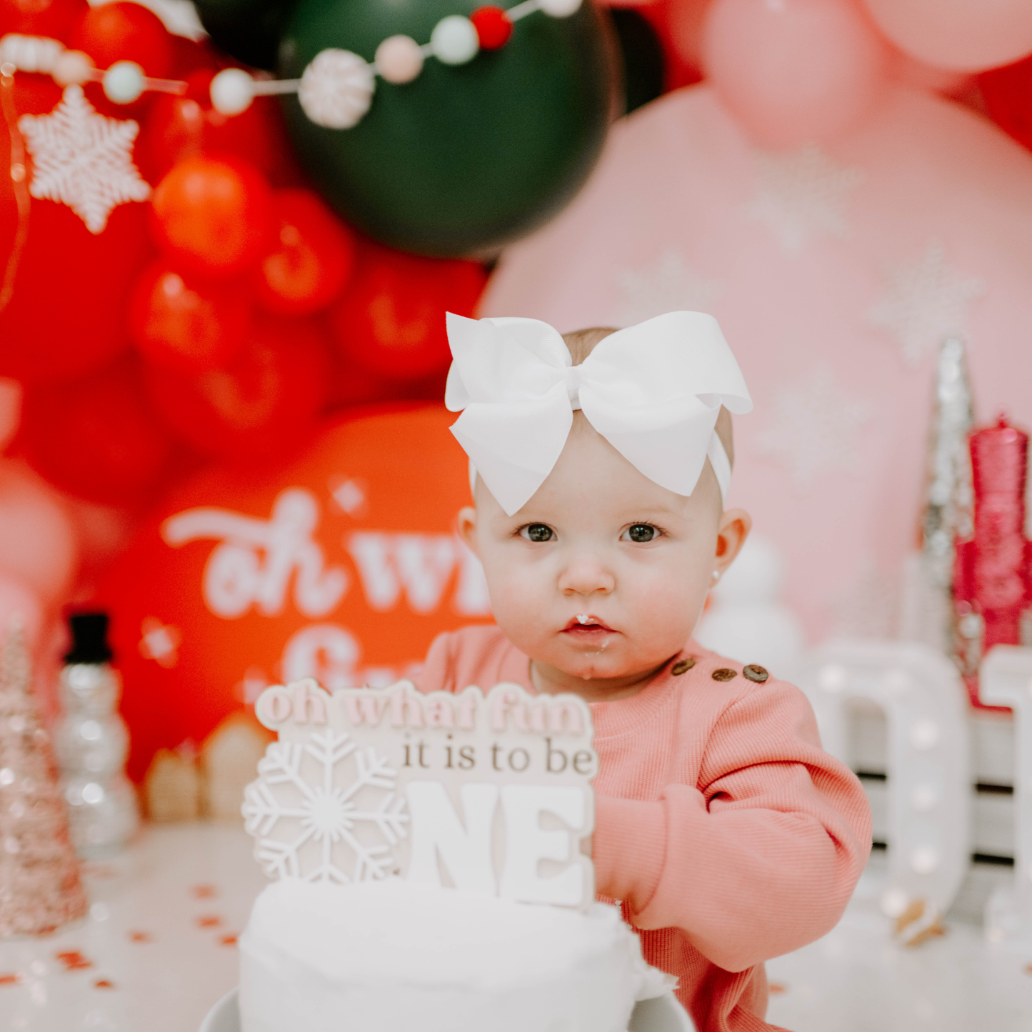 oh what fun it is to be ONE - Cake Topper