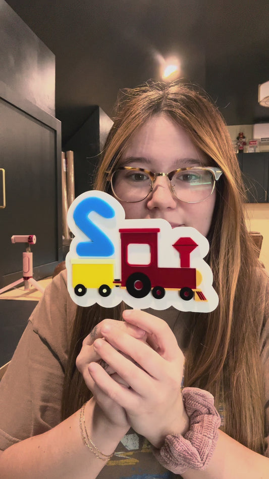 Train - 2 - Cake Topper